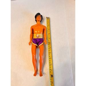 Disney Vintage 1993 Water Jewel Magic Aladdin Doll Mattel #11273 no vest